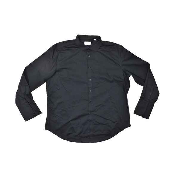 Calvin Klein Men's Black Infinite Wrinkle Free Slim Fit Dress Shirt 19 - Picture 1 of 8